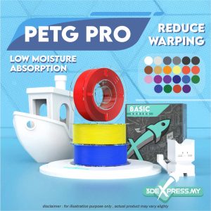 PETG PRO 3D FILAMENT 1KG -Solid Color (Basic Series)