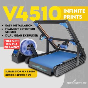 3DExpress.my V4510 - Largest Infinity Belt 3D Printer