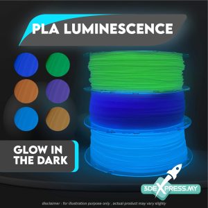 PLA GLOW IN THE DARK FILAMENT 1KG - LUMINESCENCE (Basic Series)